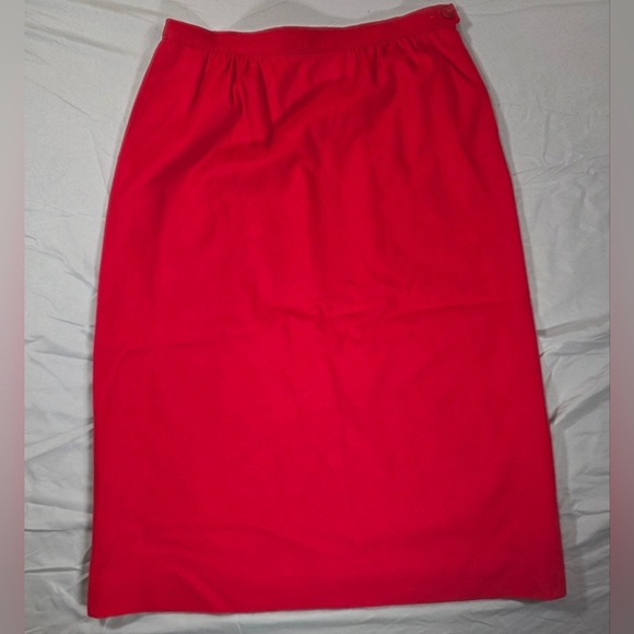 Pendleton Red Midi Pencil Skirt for Work - Picture 1 of 10